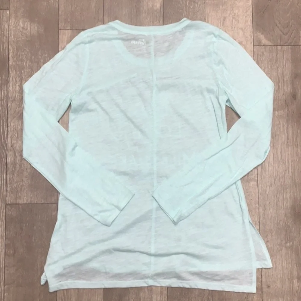EPIC THREADS Girls Mint Green Tunic Tee Peace Love Milkshakes Long Sleeve Top M